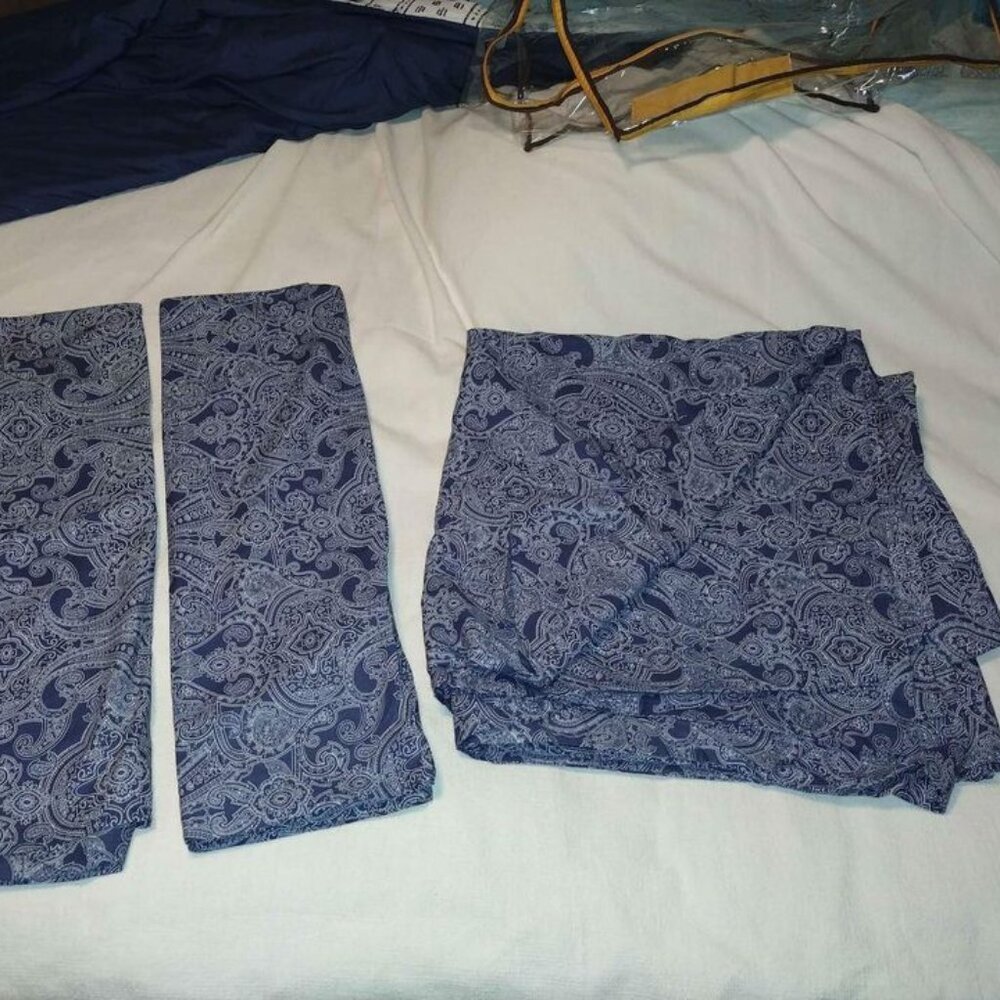 IKEA Blue and white Queen Duvet Cover and Pillowcases